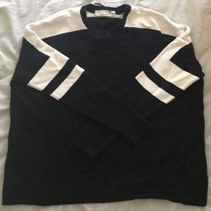 Zara black oversized cotton sweater